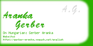 aranka gerber business card